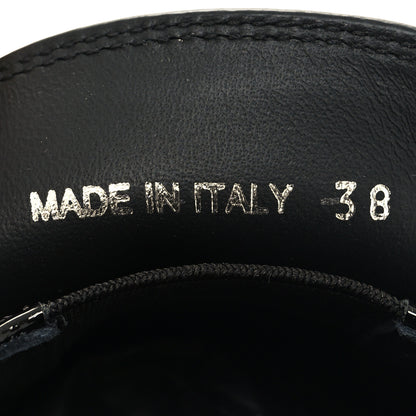 Prada Vernice Triangle 50mm Loafers 38 Black 6 of 9