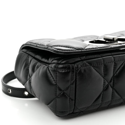 Christian Dior Calfskin Macrocannage Small Caro Bag Black 9 of 10