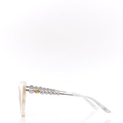 Gucci Crystal Embellished Cat Eye GG0641S Sunglasses White 3 of 8