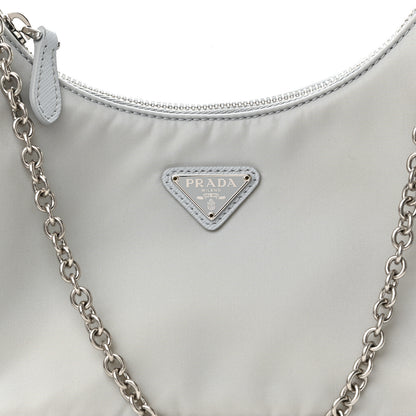 Prada Re-Nylon Saffiano Re-Edition 2005 Shoulder Bag Fiordaliso 10 of 13