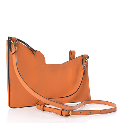 Fendi Vitello Grace Matte 3 Pocket Mini Crossbody Bag Aranciata 3 of 10