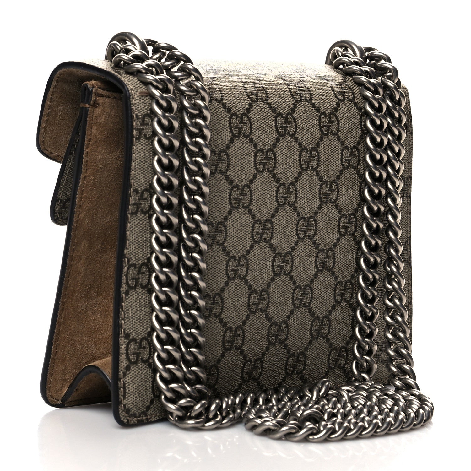 Gucci GG Supreme Monogram Mini Dionysus Shoulder Bag Taupe 3 of 14