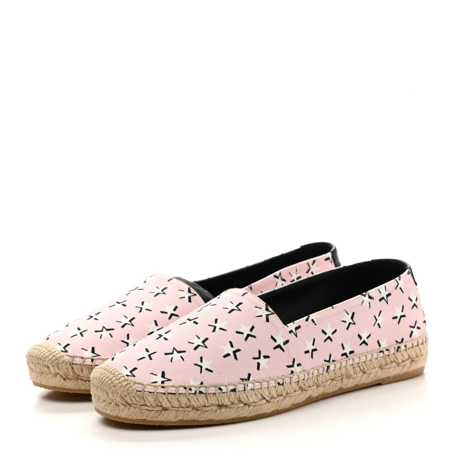 Saint Laurent Canvas Star Fun Espadrilles 37 Pink 3 of 9