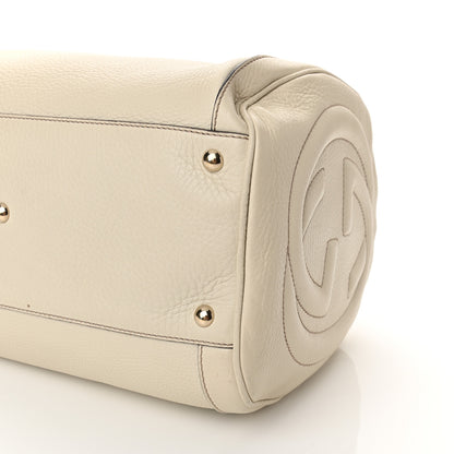 Gucci Pebbled Calfskin Medium Soho Boston Off White 9 of 10