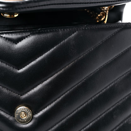 Saint Laurent Calfskin Y Quilted Monogram Medium Loulou Chain Satchel Black 15 of 18