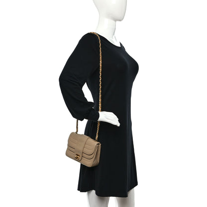 Chanel Lambskin Horizontal Quilted Mini Flap Beige 2 of 10