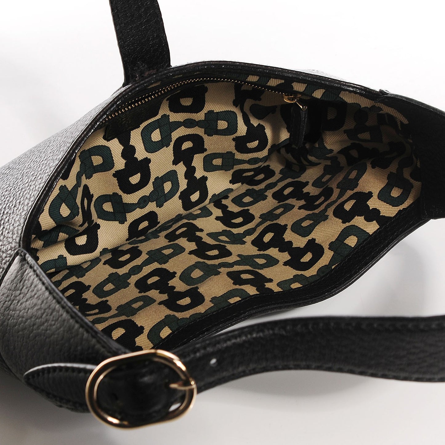 Calfskin Small Jackie O Hobo Black