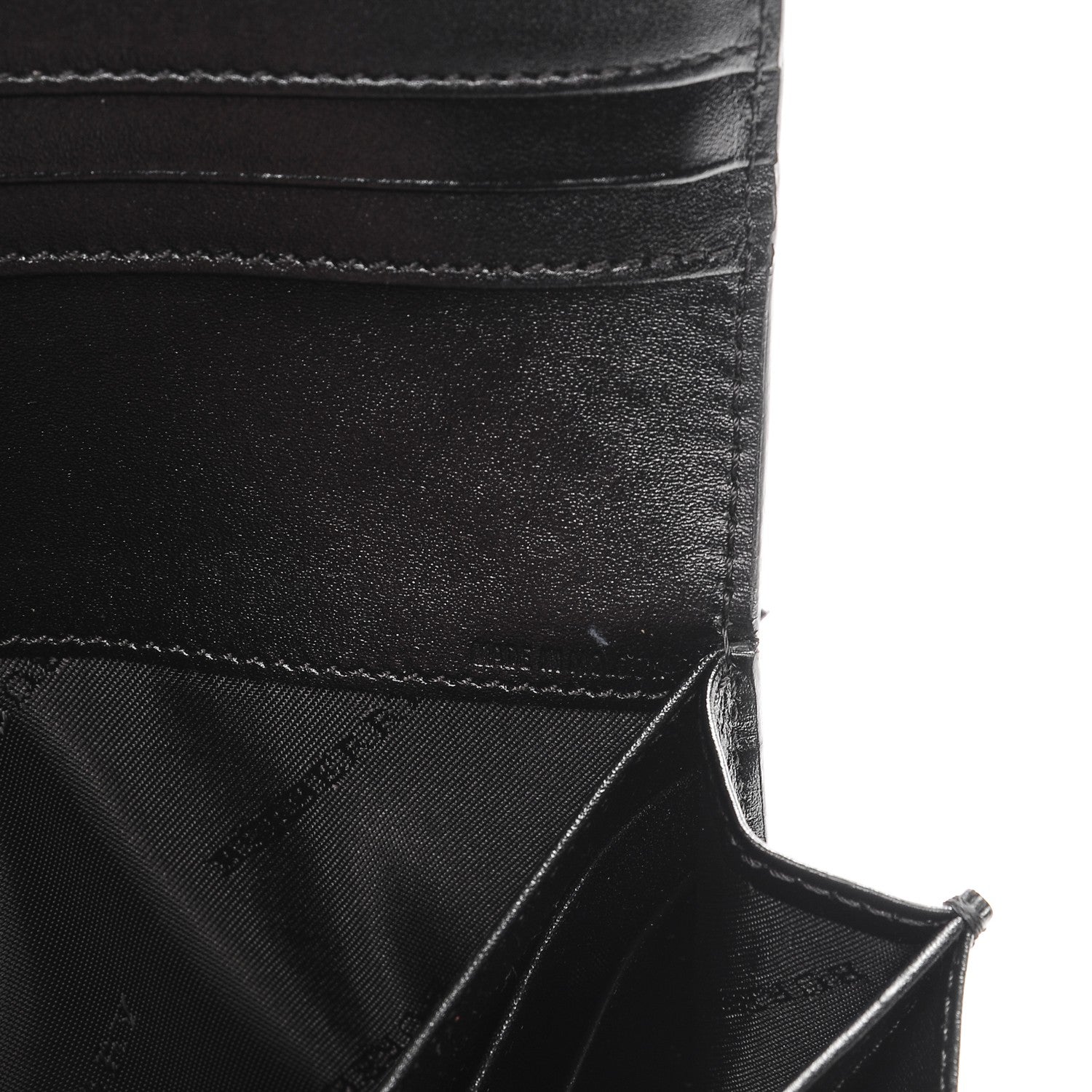 Burberry Signature Grain Calfskin Check Embossed Continental Wallet Black 7 of 8