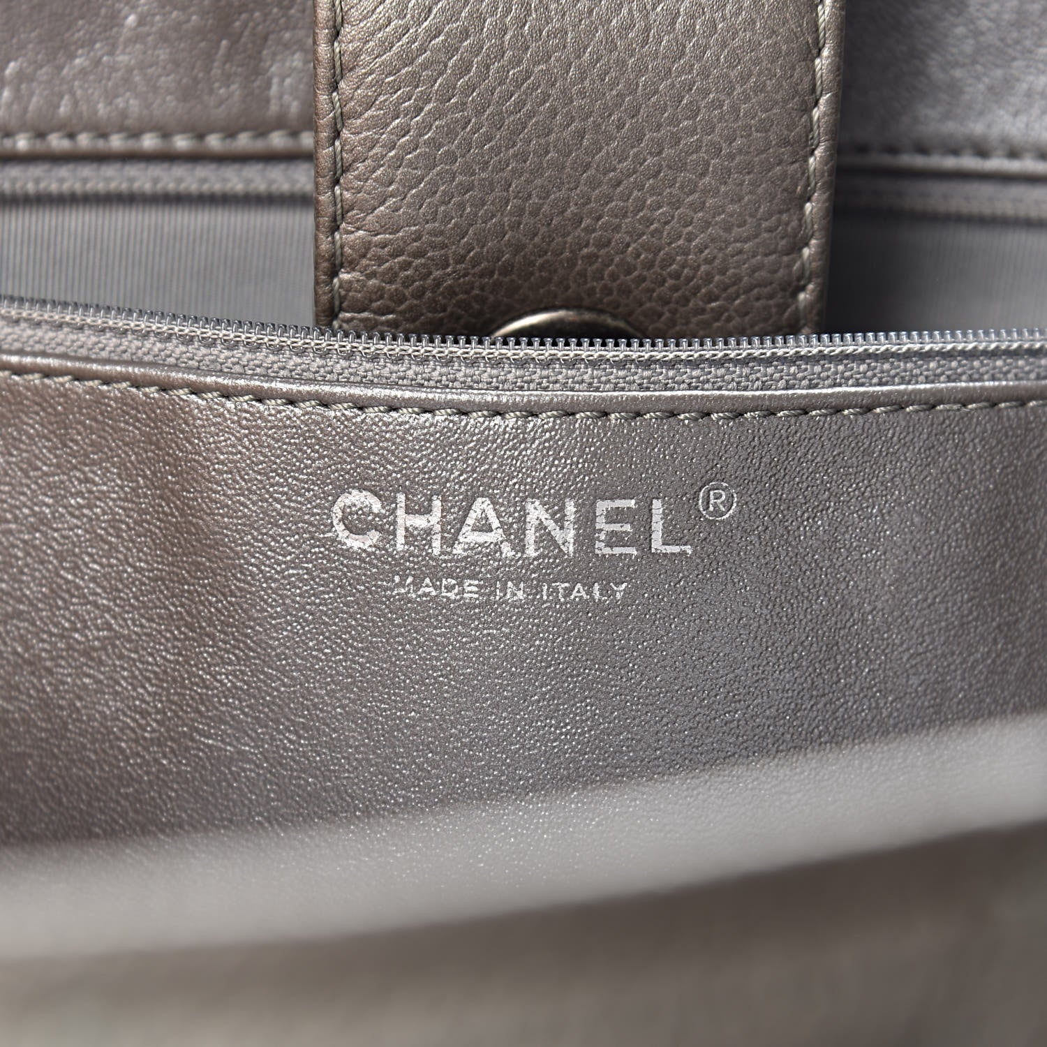 Chanel Metallic Caviar Large Be Caviar Tote Silver 6 of 10