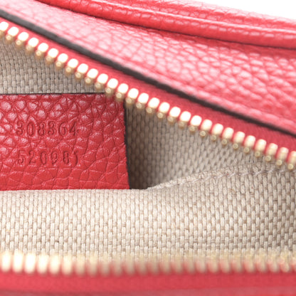 Gucci Pebbled Calfskin Small Soho Disco Bag Tabasco Red 7 of 10