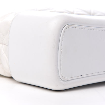 Chanel Aged Calfskin Quilted Large Gabrielle Hobo White 9 of 12