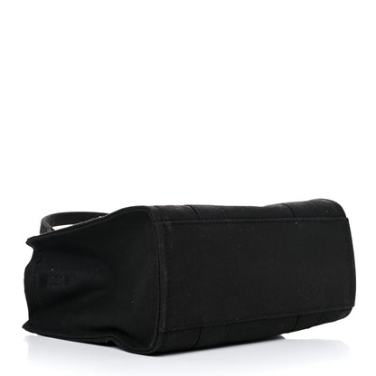 Marc Jacobs Cotton Canvas Mini The Traveler Tote Bag Black 4 of 12