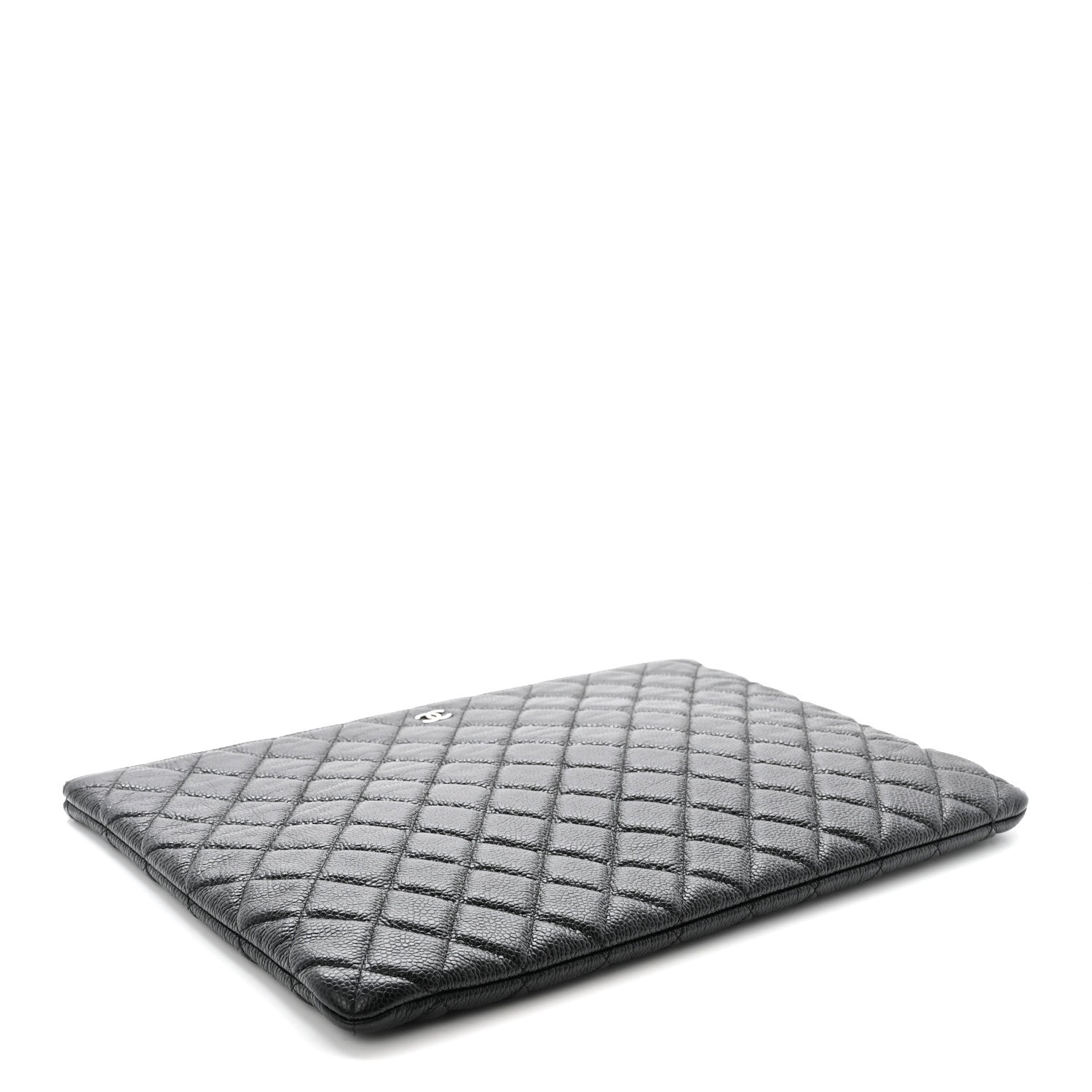 Chanel Caviar Quilted Large Cosmetic Case Black 4 of 7