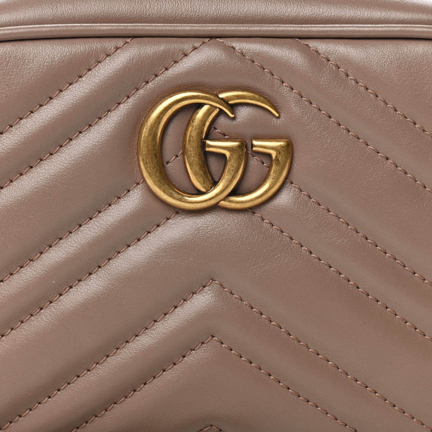 Calfskin Matelasse Mini GG Marmont Chain Shoulder Bag Porcelain Rose