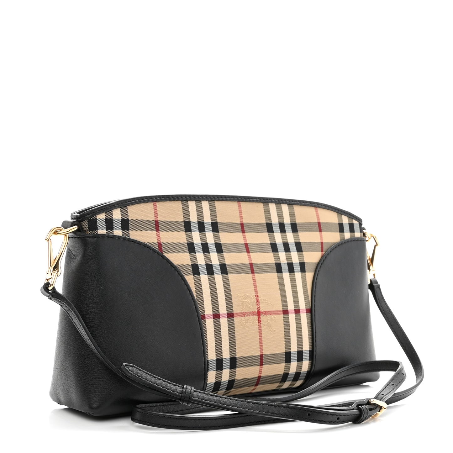 Horseferry Check Small Chichester Crossbody Clutch Bag Black