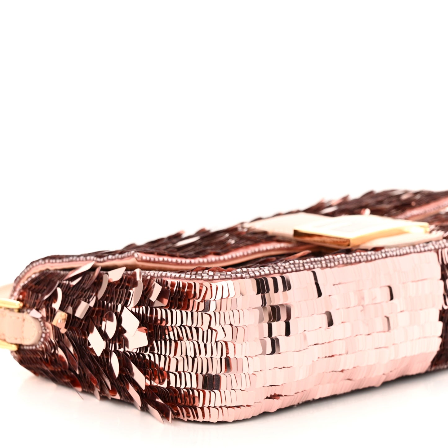 Sequin Paillettes Vitello Grace Sex and the City Baguette Baby Pink