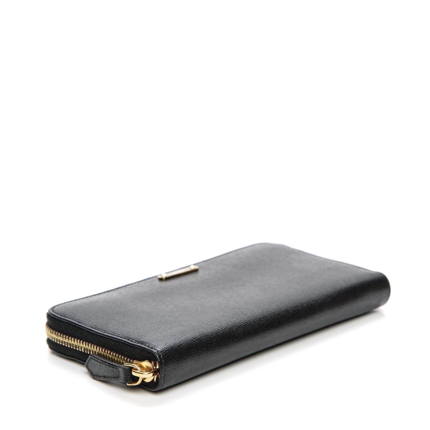 Fendi Vitello Elite Zip Around Wallet Black 4 of 6