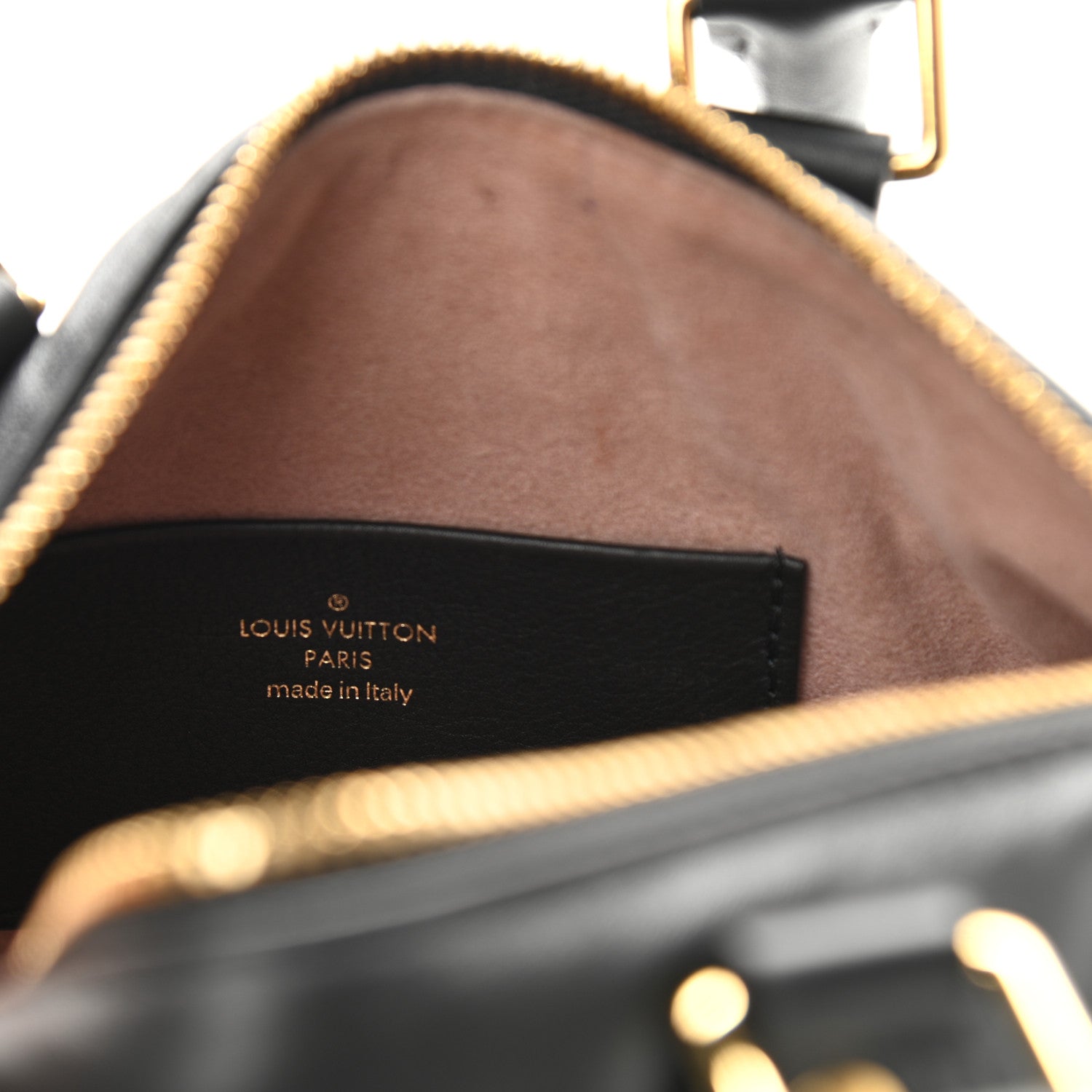 Louis Vuitton Lambskin Embossed Monogram Speedy 22 Bandouliere Black 6 of 12