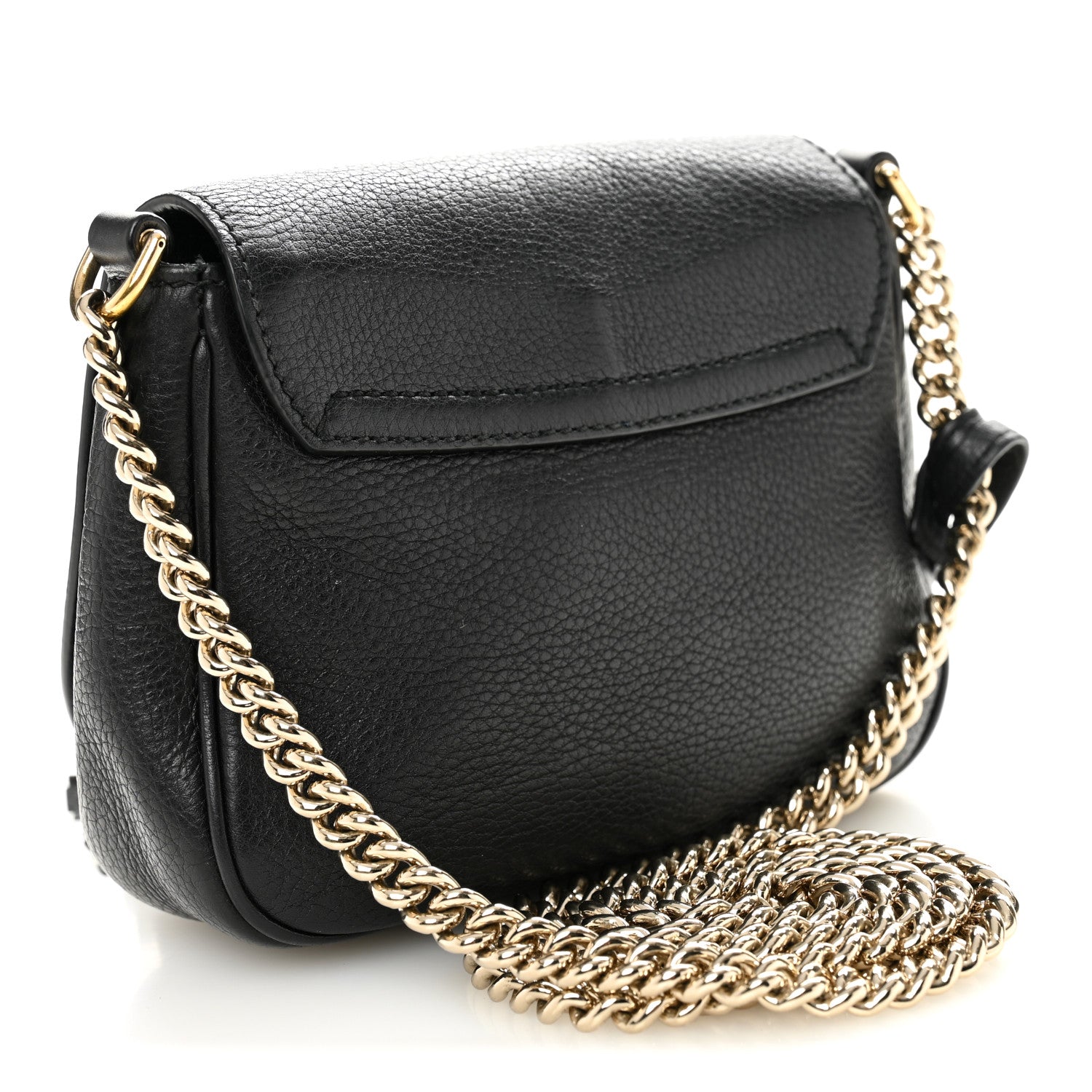 Gucci Pebbled Calfskin Small Soho Flap Crossbody Black 3 of 12