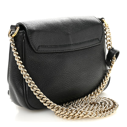 Gucci Pebbled Calfskin Small Soho Flap Crossbody Black 3 of 12