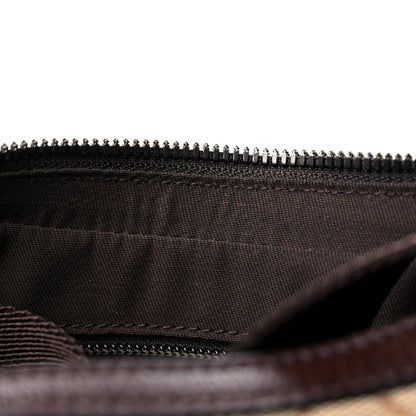 Gucci Monogram Medium Half Moon Hobo Dark Brown 12 of 13