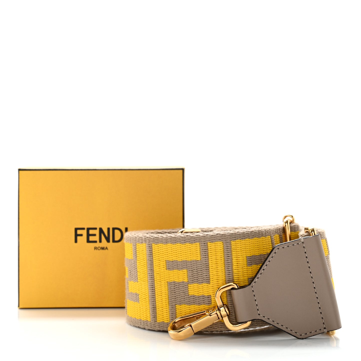 Ribbon Vitello King FF 1974 Adjustable Strap You Tortora Senape