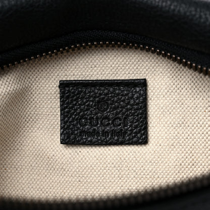 Gucci Grained Calfskin Small Logo Belt Bag Black 6 of 9