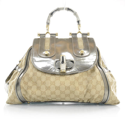 Gucci Monogram Pop Bamboo Top Handle Tote 1 of 9