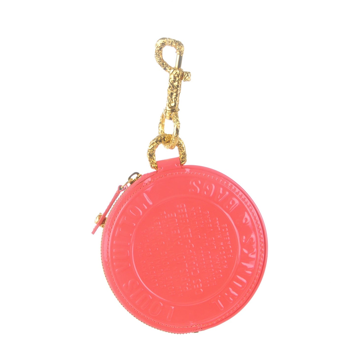 Vernis Trunks and Bags Porte-Monnaie Round Coin Purse Coral