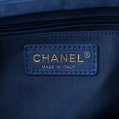 Chanel Calfskin Quilted Small Urban Spirit Backpack Blue 5 of 10