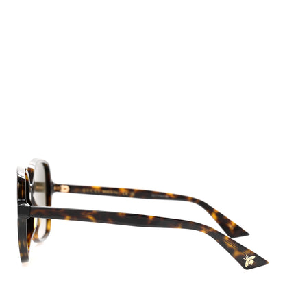 Gucci Acetate Rounded Square GG0092S Sunglasses Havana 3 of 9