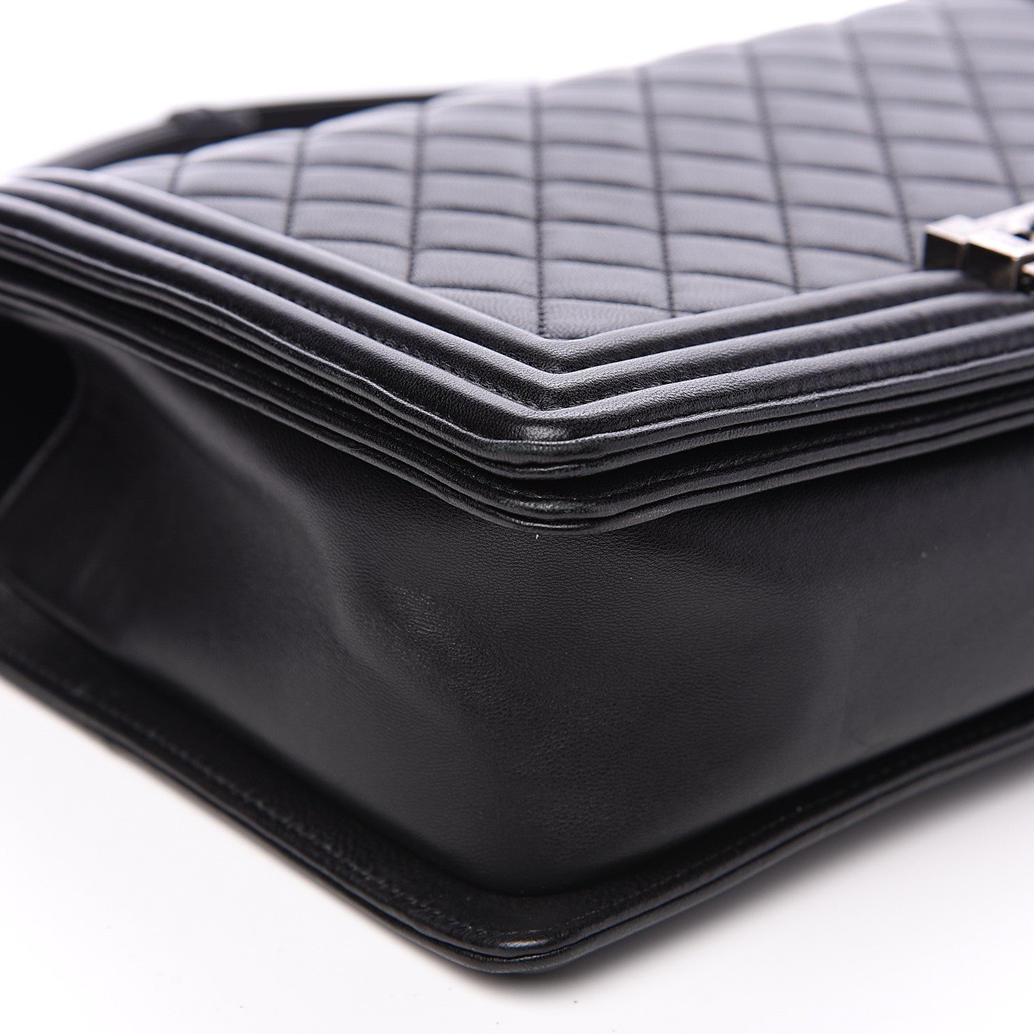 Chanel Lambskin Quilted New Medium Boy Flap Black 8 of 10