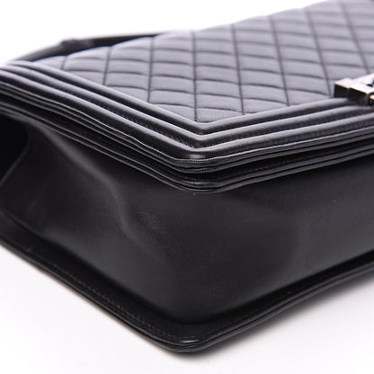 Chanel Lambskin Quilted New Medium Boy Flap Black 8 of 10