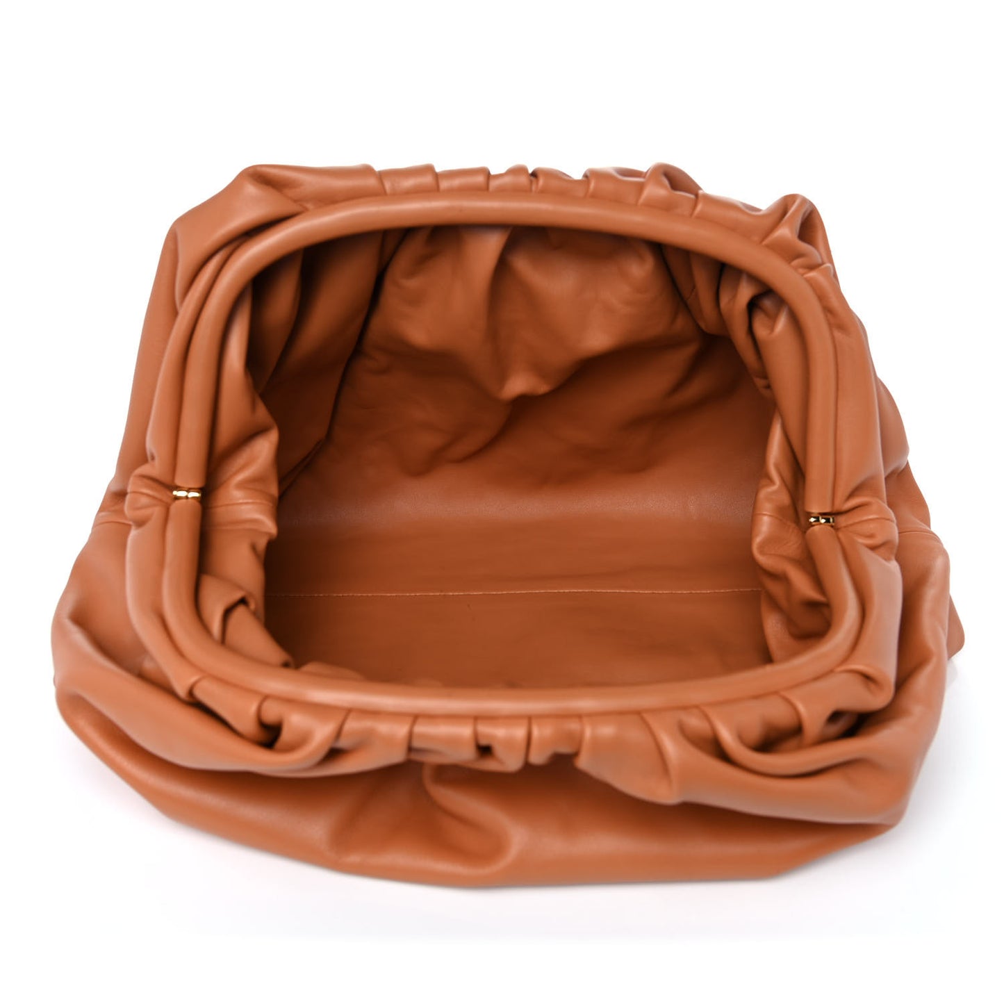 Smooth Butter Calf The Pouch Oversized Clutch Clay