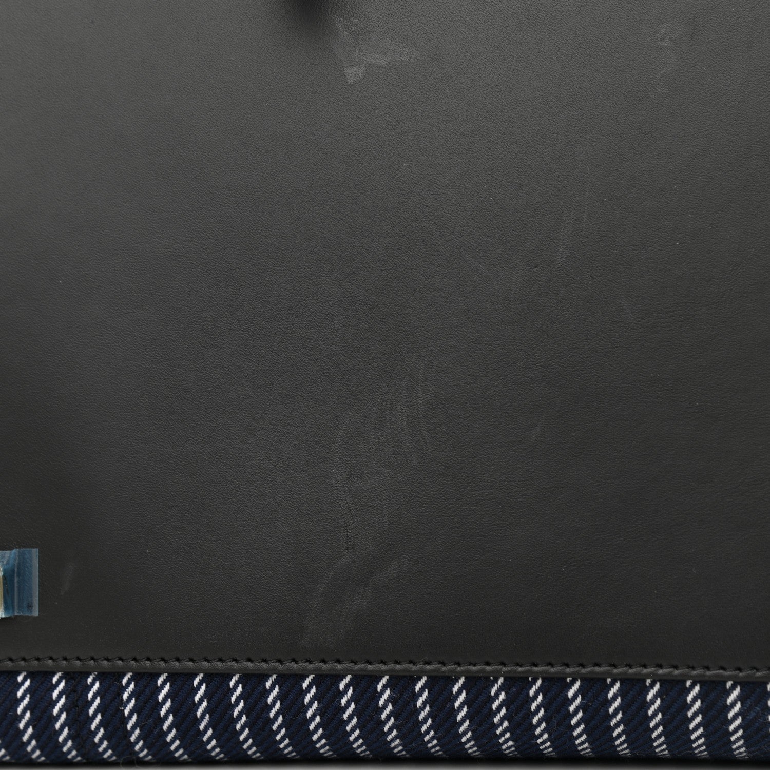 Celine Cotton Canvas Striped Medium Phantom Luggage Navy White 12 of 12