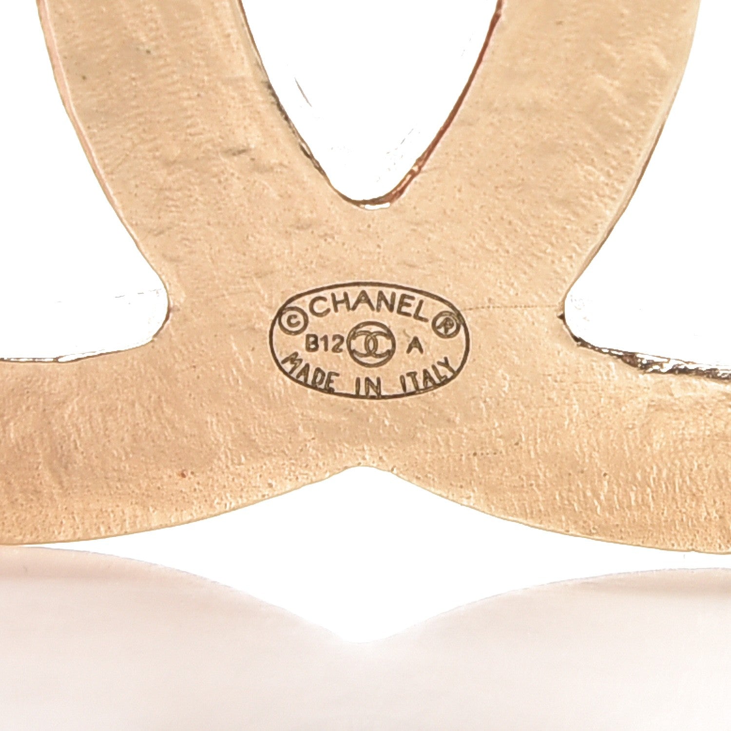Chanel Crystal CC Brooch Gold Purple 4 of 4