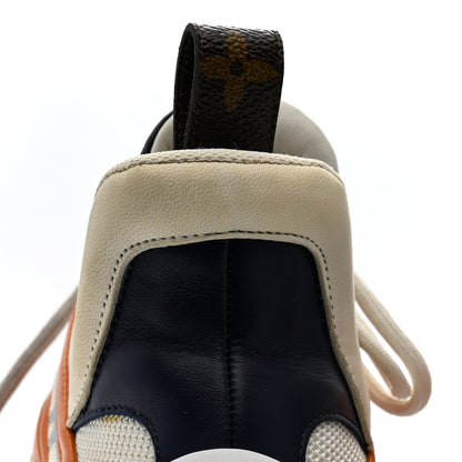 Louis Vuitton Calfskin Technical Nylon LV Archlight Sneaker 38.5 White Orange 12 of 12