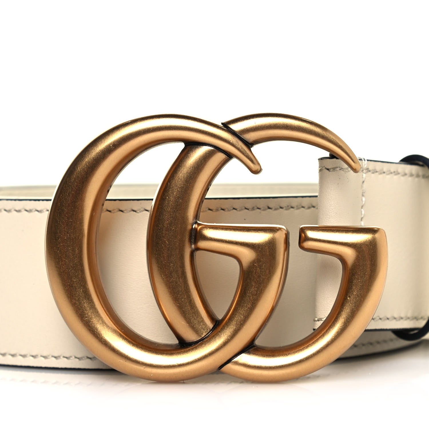 Gucci Calfskin Double G 40mm Belt 100 40 Mystic White 3 of 6