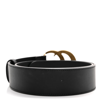 Gucci Calfskin Double G 40mm Belt 75 30 Black 2 of 6