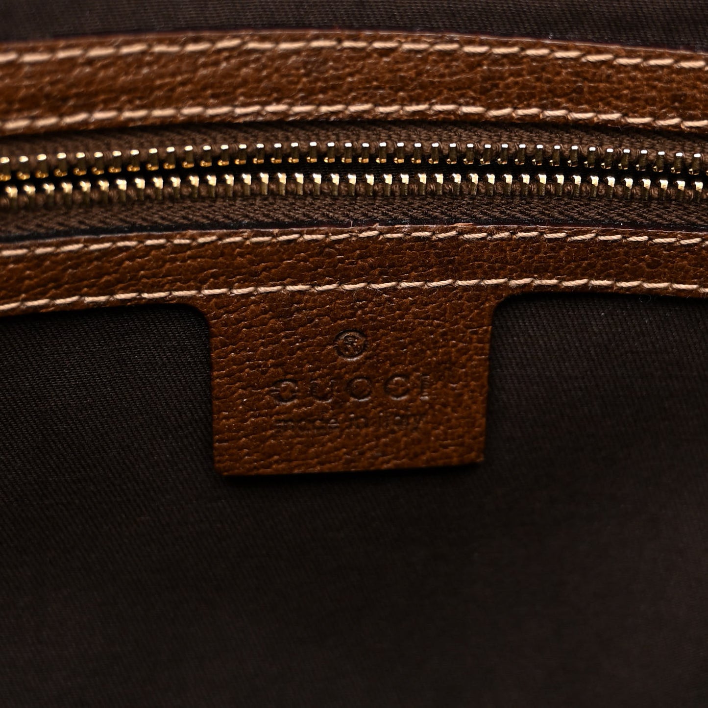 Monogram Calfskin Large Bardot Shoulder Bag Brown
