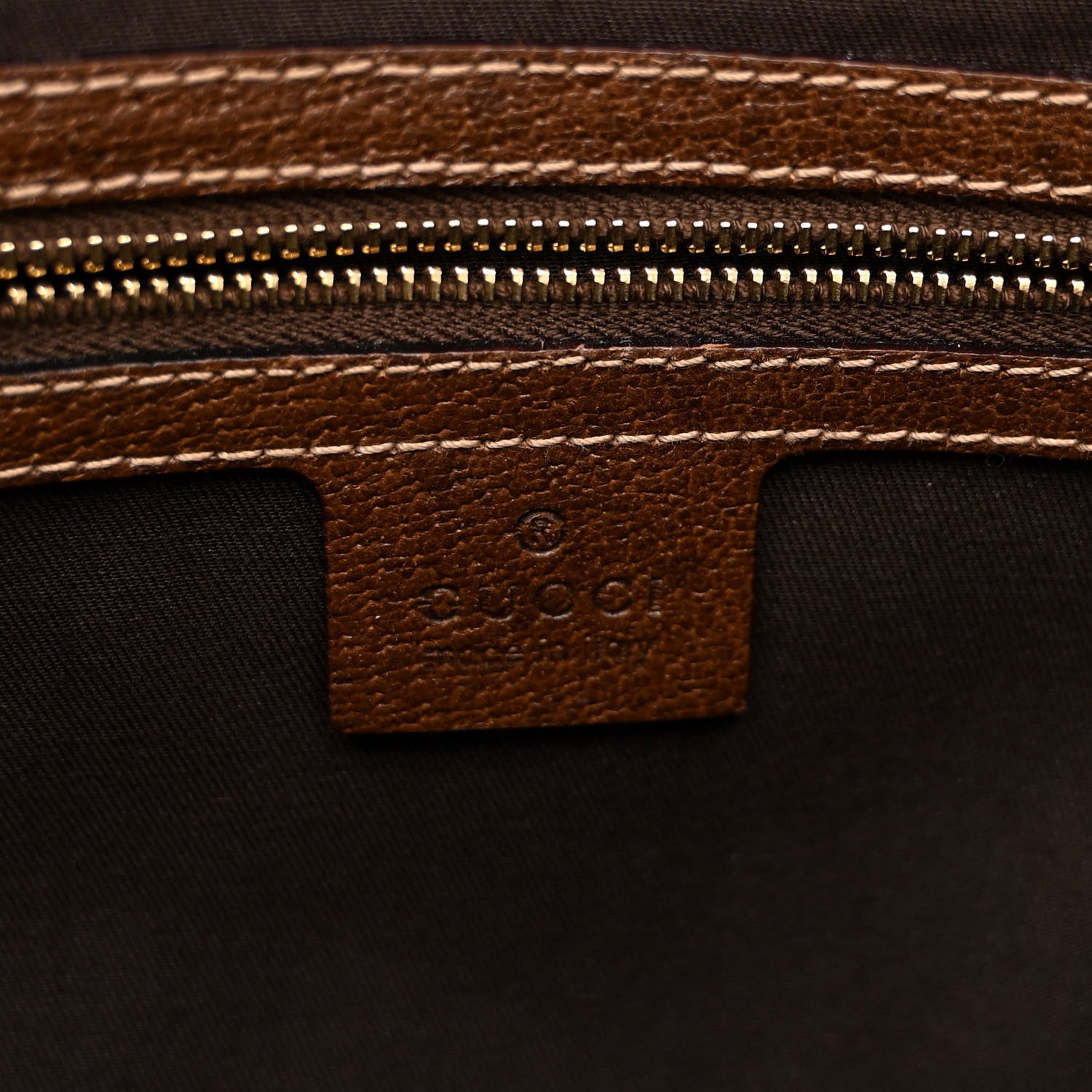 Gucci Monogram Calfskin Large Bardot Shoulder Bag Brown 10 of 17