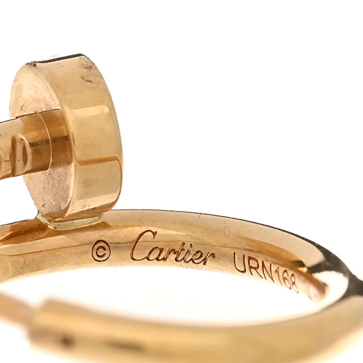Cartier 18K Yellow Gold Juste Un Clou Single Hoop Earring 3 of 4