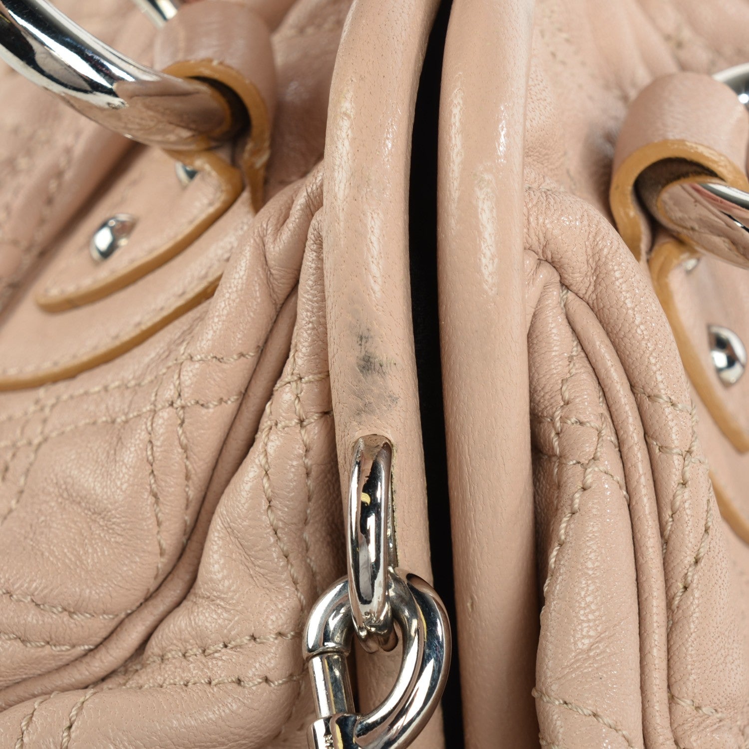 Marc Jacobs Calfskin Quilted Stam Blush 4 of 12