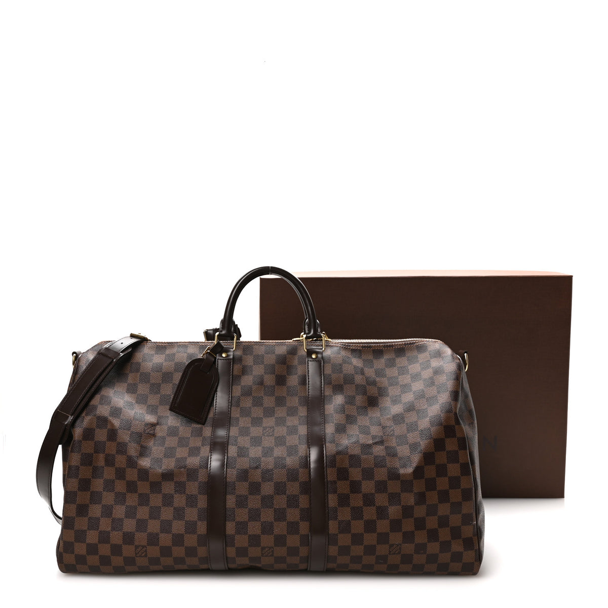 Damier Ebene Keepall Bandouliere 55