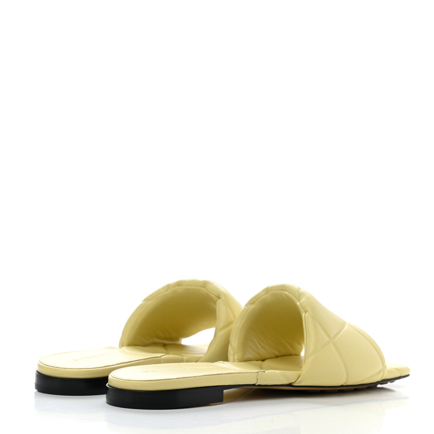 Bottega Veneta Nappa Quilted Rubber Lido Flat Sandals 39.5 Moon Beam 4 of 9