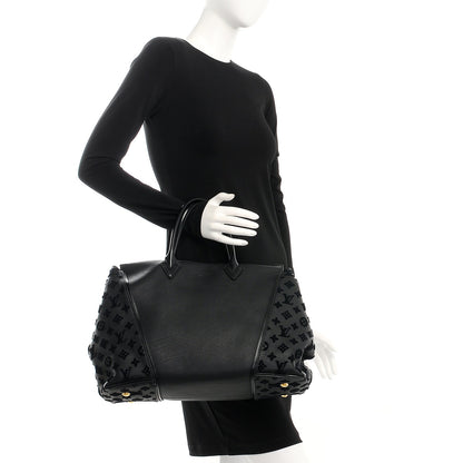 Louis Vuitton Cuir Orfevre Veau Cachemire Tote W GM Black 2 of 7