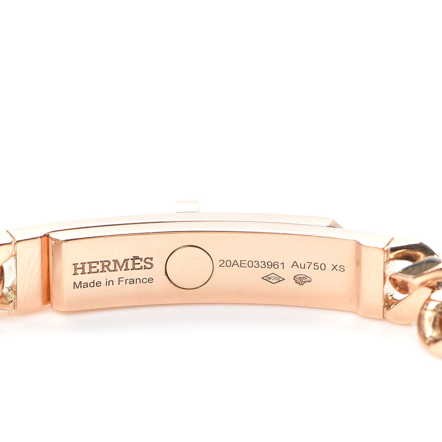 18K Rose Gold Diamond PM Kelly Chaine Bracelet XS