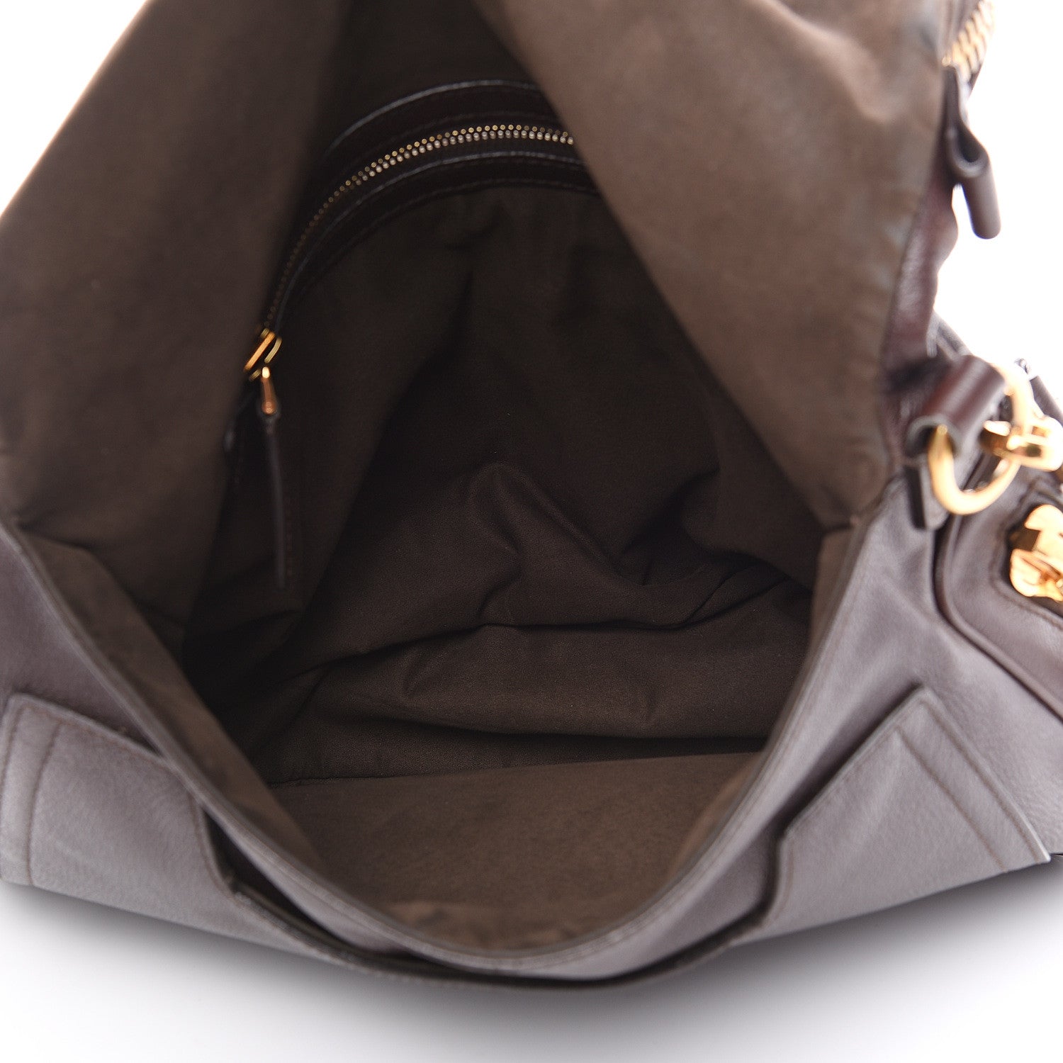 Tom Ford Pebbled Calfskin Large Jennifer Dark Brown 4 of 14