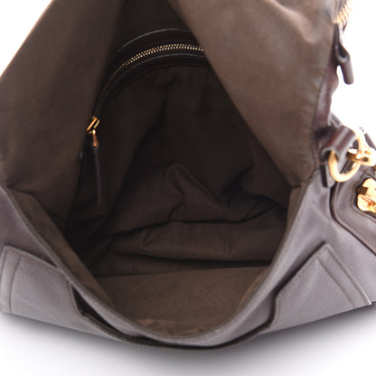Tom Ford Pebbled Calfskin Large Jennifer Dark Brown 4 of 14