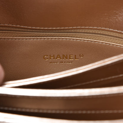 Chanel Metallic Lambskin Quilted Small Trendy CC Flap Dual Handle Bag Gold 8 of 11